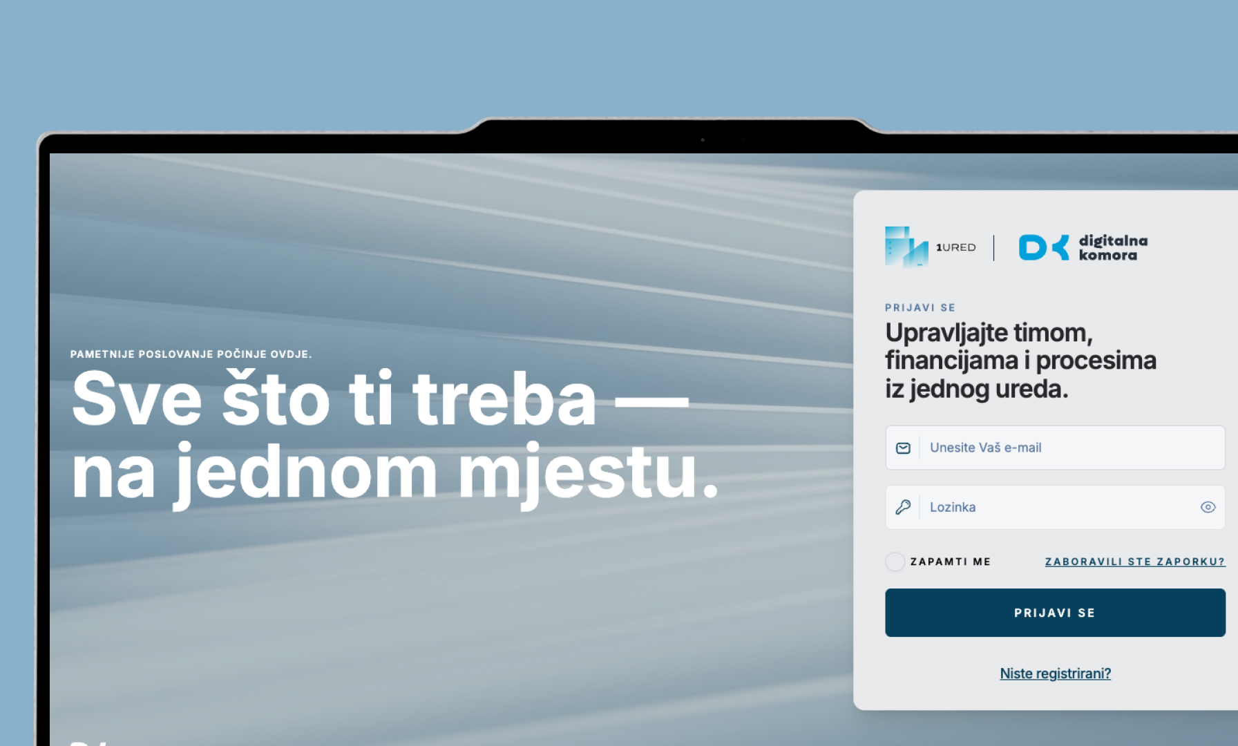 Registracija na 1URED -početak 1