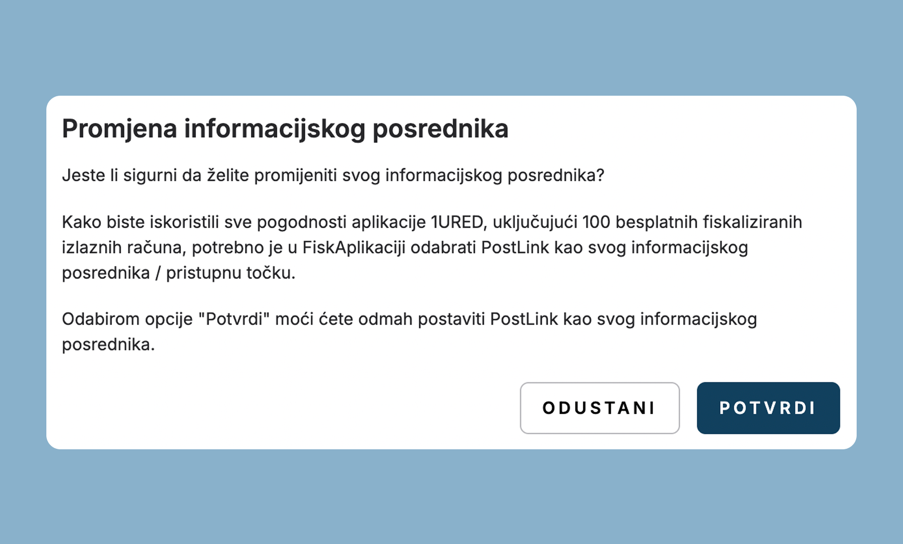 1URED_Promjena financijskog korisnika