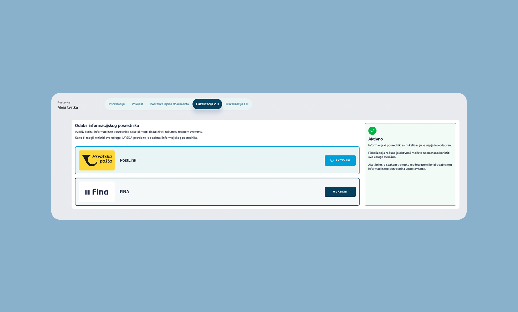 Kako postavit PostLink u 1URED - 2