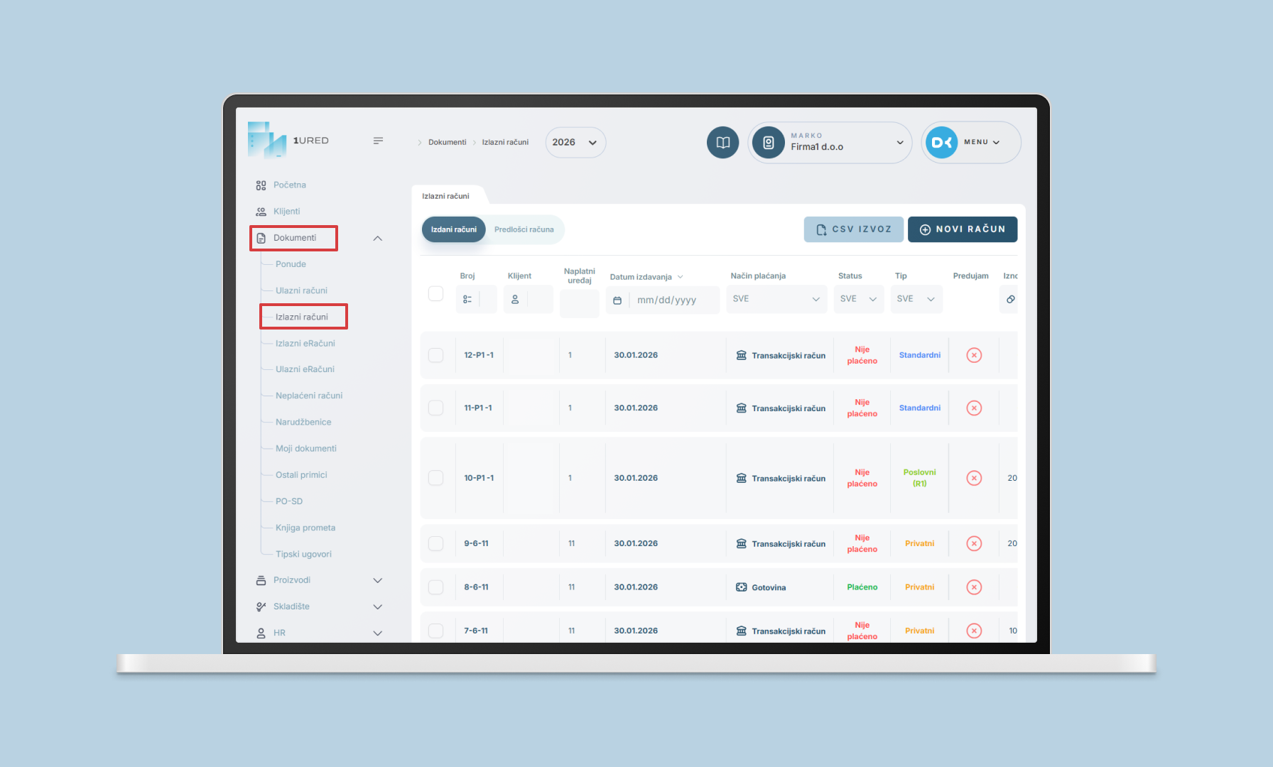 1URED - Vodic kroz racune - eracun