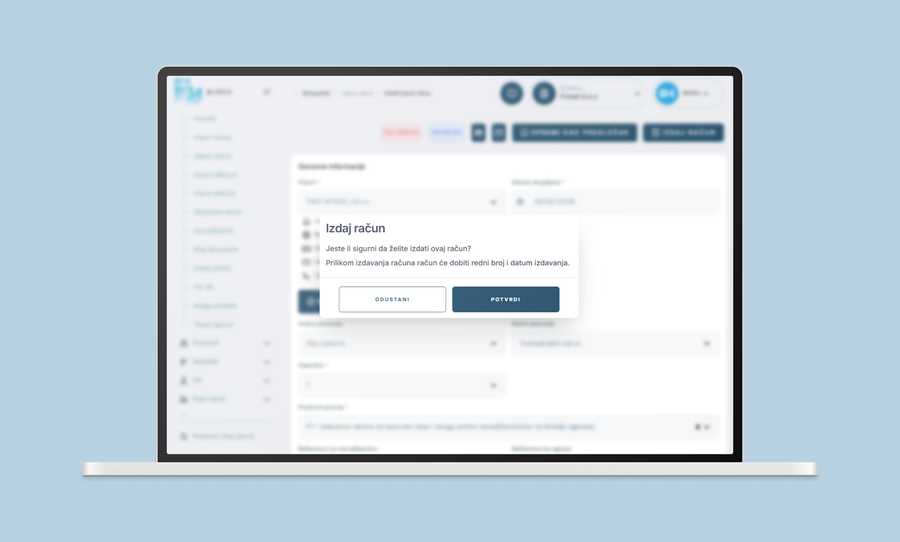 1URED - Vodic kroz racune - eracun posalji 2