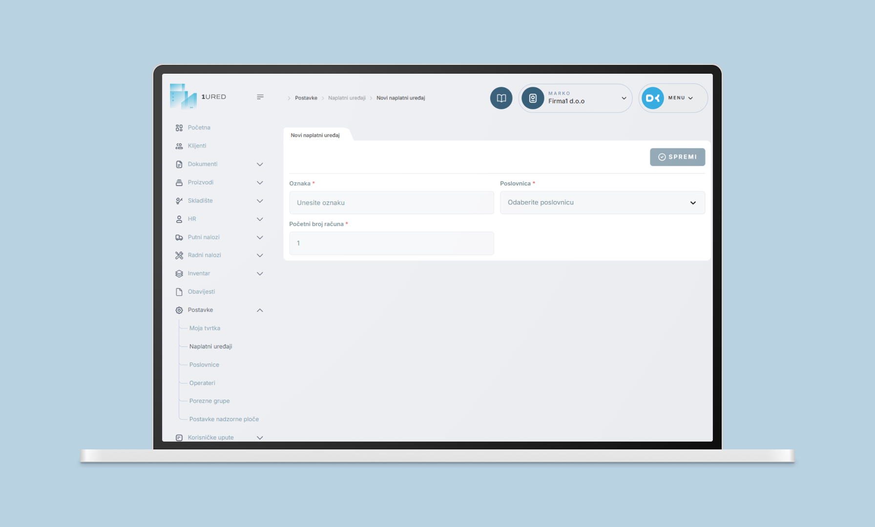 1URED - Vodic kroz racune - naplatni uredaj 2